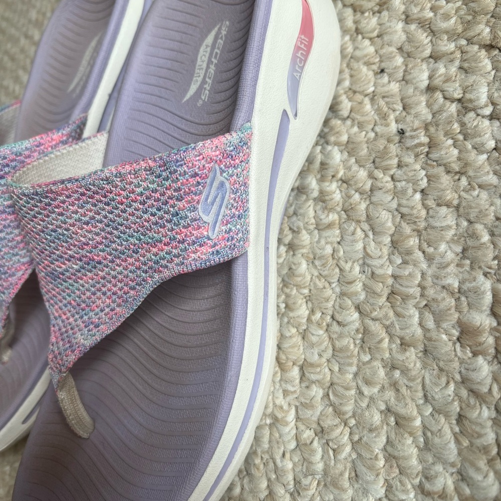 Skechers Pink and Purple Sandals Lightweight Comfort